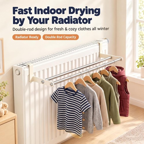 Radiator airer clothes - clothes, rack