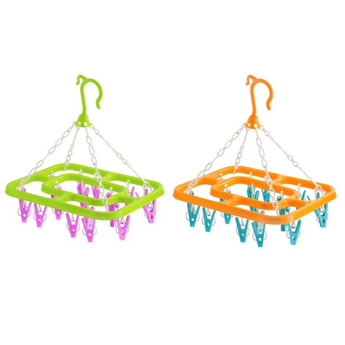 Clothes airer with pegs - airer,