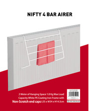 4 Bar Radiator Airer Dryer