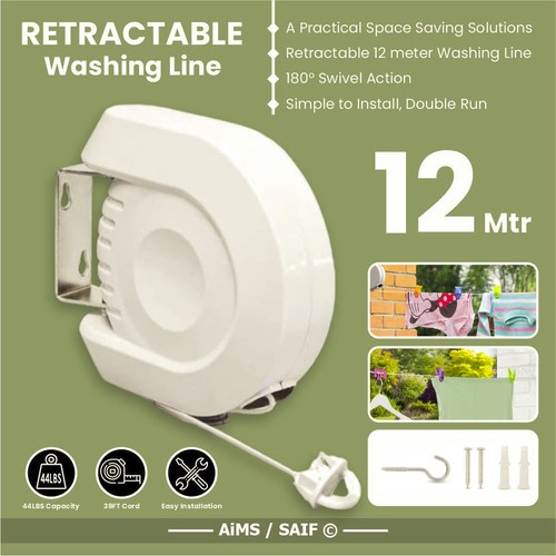 12m retractable washing - 12m,