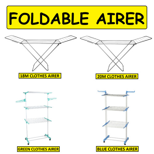 Foldable clothes airer - foldable,