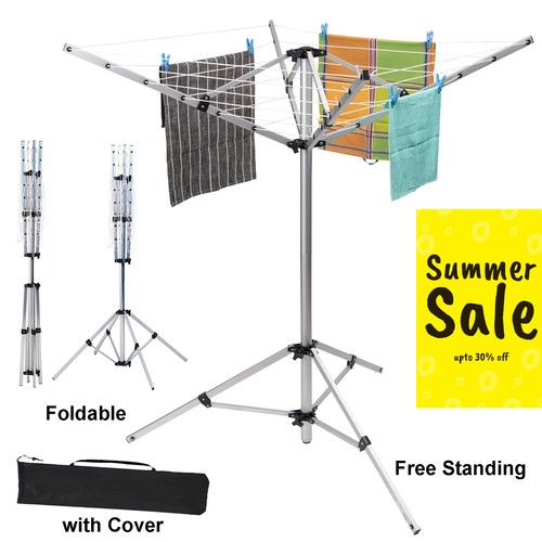 Rotary airer free - free, standing